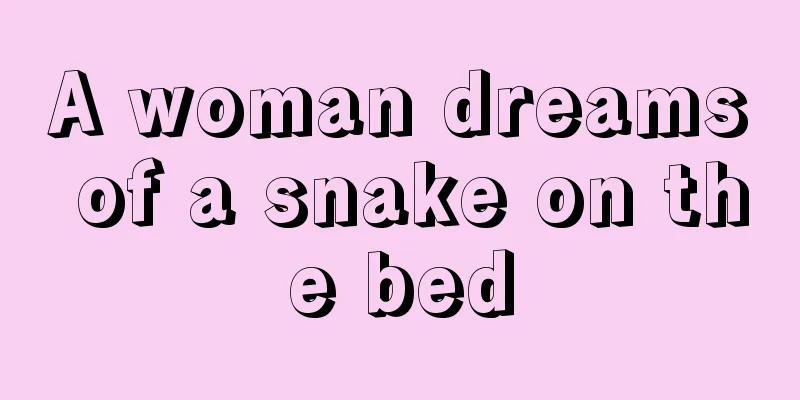 A woman dreams of a snake on the bed