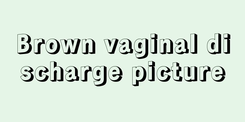 Brown vaginal discharge picture