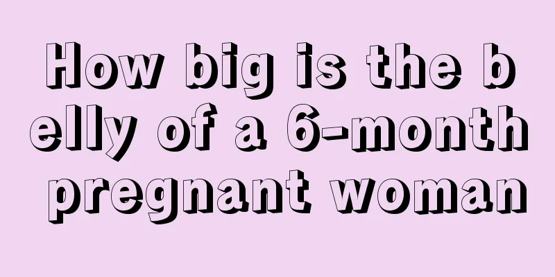 How big is the belly of a 6-month pregnant woman