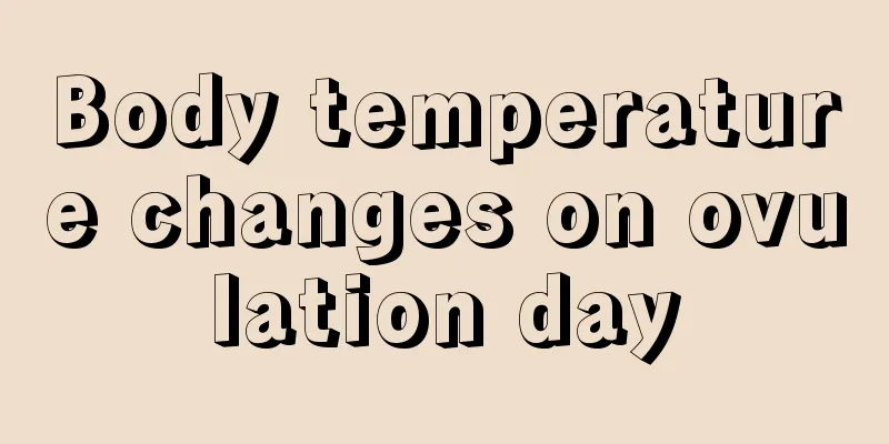 Body temperature changes on ovulation day