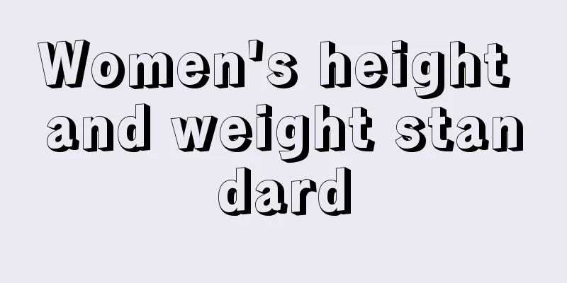 Women's height and weight standard