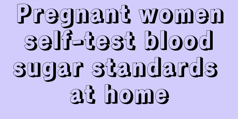 Pregnant women self-test blood sugar standards at home