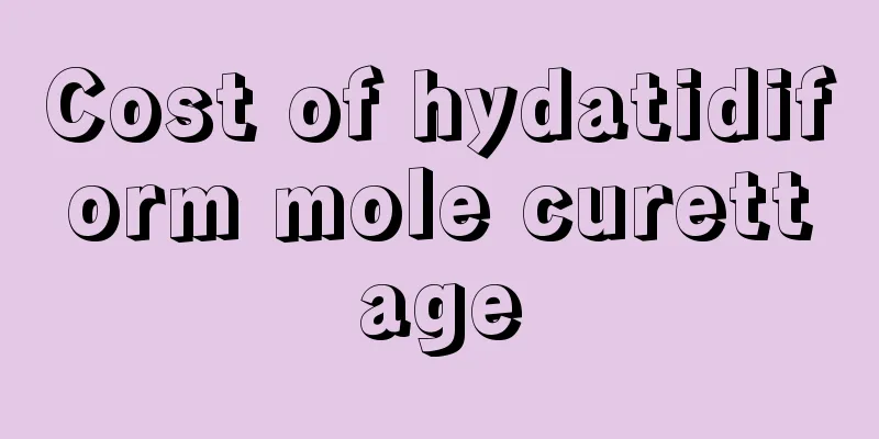 Cost of hydatidiform mole curettage