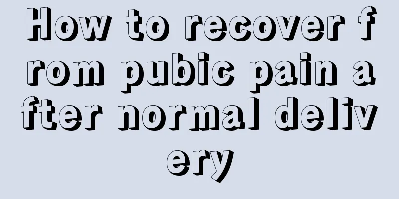 How to recover from pubic pain after normal delivery