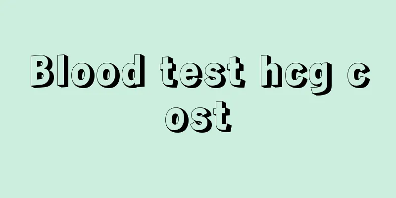 Blood test hcg cost