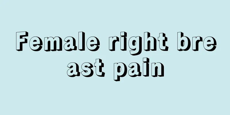 Female right breast pain