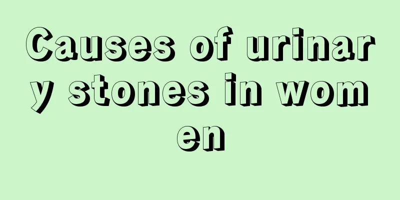 Causes of urinary stones in women