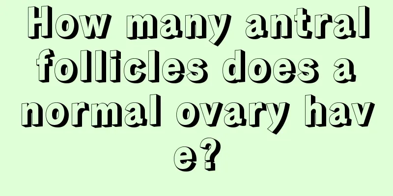 How many antral follicles does a normal ovary have?