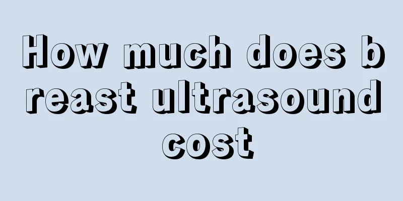 How much does breast ultrasound cost