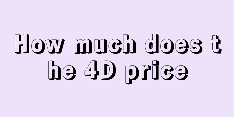 How much does the 4D price