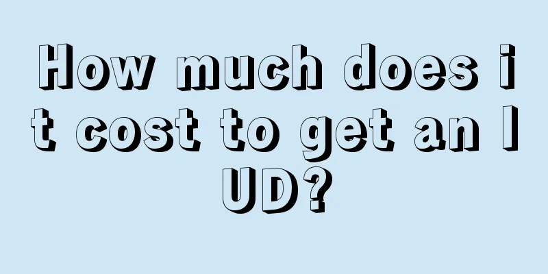 How much does it cost to get an IUD?