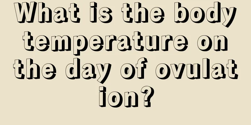 What is the body temperature on the day of ovulation?