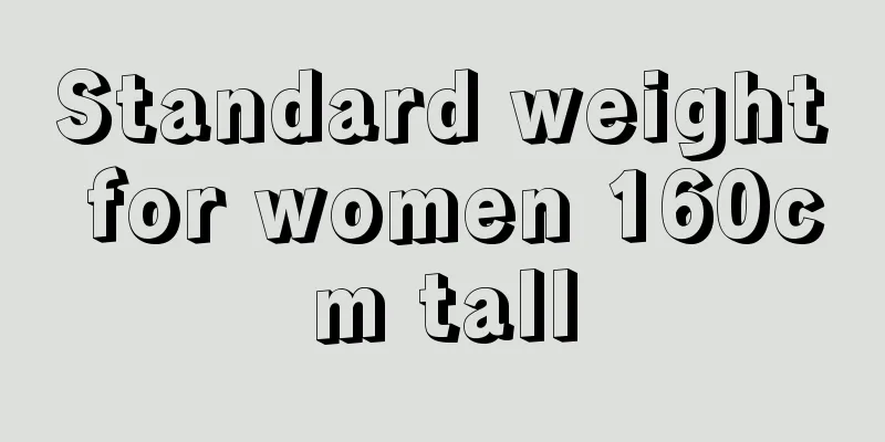 Standard weight for women 160cm tall