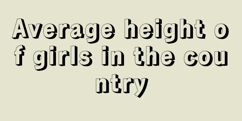 Average height of girls in the country