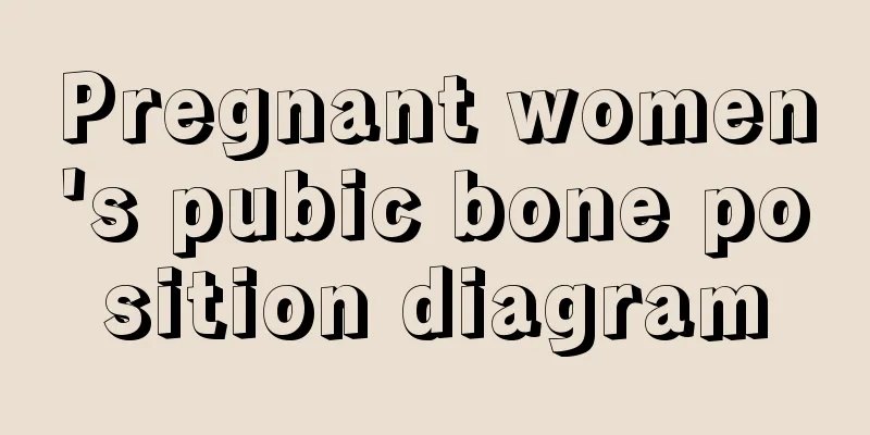 Pregnant women's pubic bone position diagram