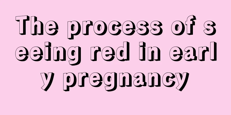 The process of seeing red in early pregnancy