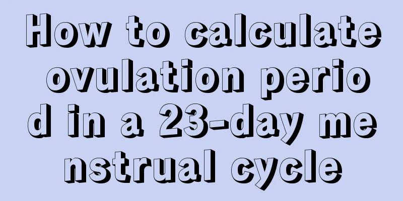 How to calculate ovulation period in a 23-day menstrual cycle