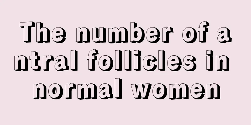 The number of antral follicles in normal women