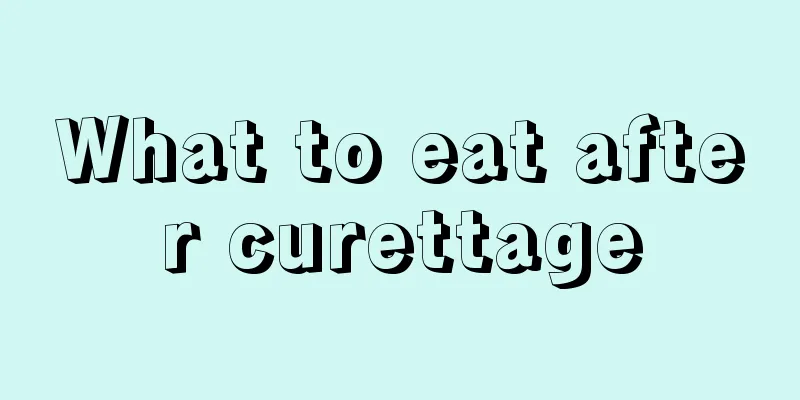 What to eat after curettage