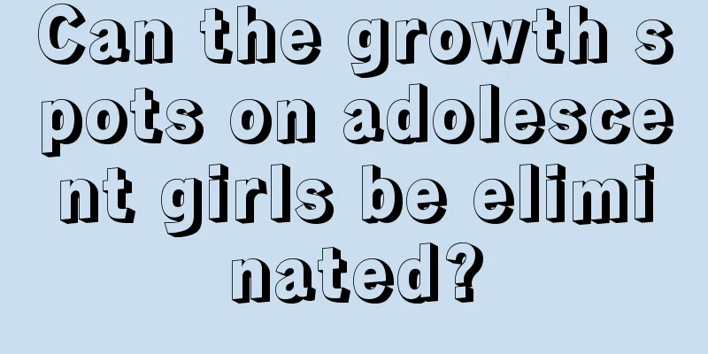 Can the growth spots on adolescent girls be eliminated?