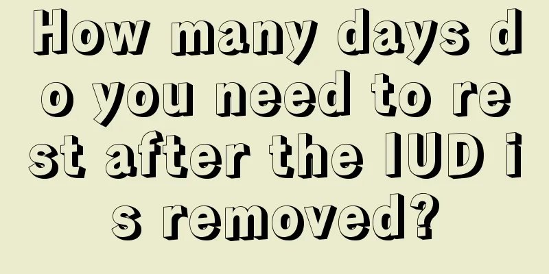 How many days do you need to rest after the IUD is removed?