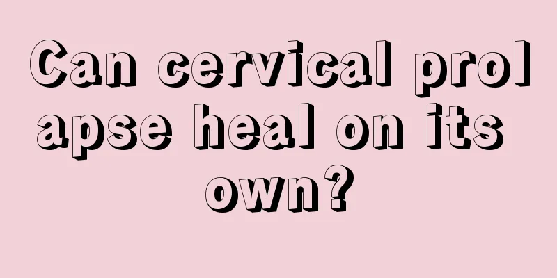 Can cervical prolapse heal on its own?