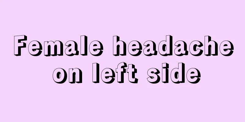 Female headache on left side