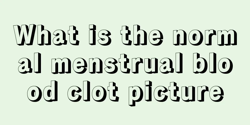 What is the normal menstrual blood clot picture