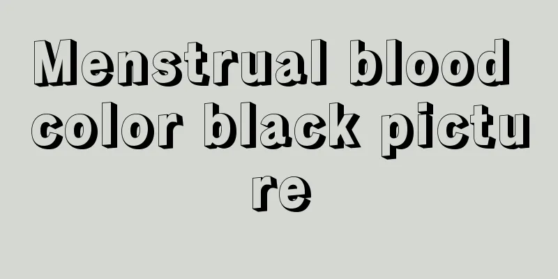 Menstrual blood color black picture