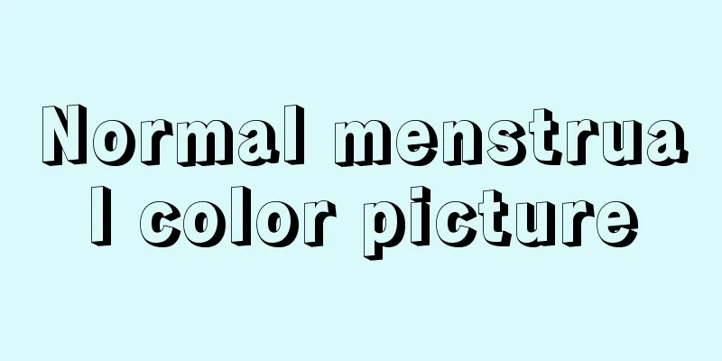 Normal menstrual color picture