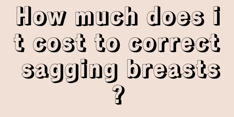 How much does it cost to correct sagging breasts?