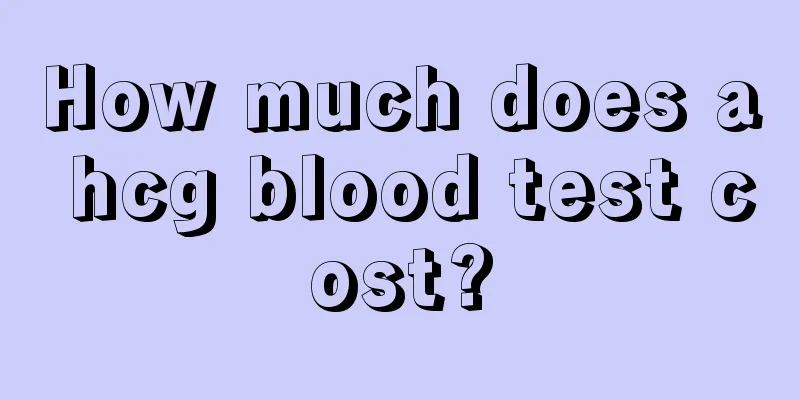 How much does a hcg blood test cost?