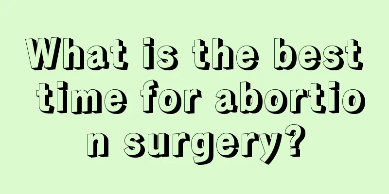 What is the best time for abortion surgery?