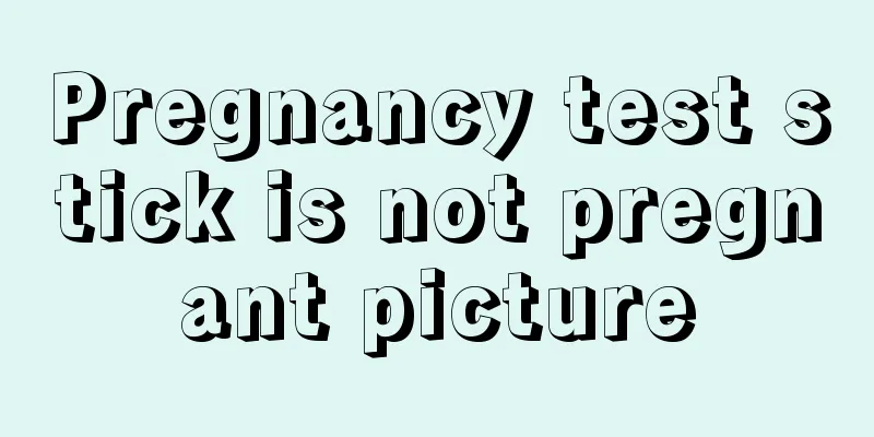 Pregnancy test stick is not pregnant picture