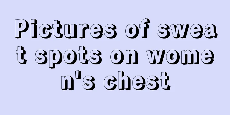 Pictures of sweat spots on women's chest