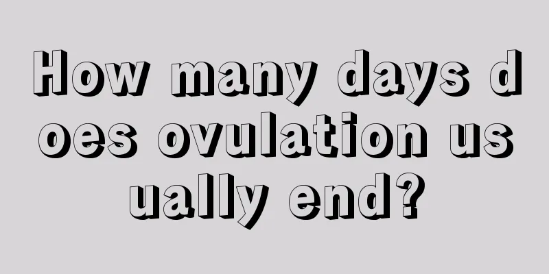 How many days does ovulation usually end?