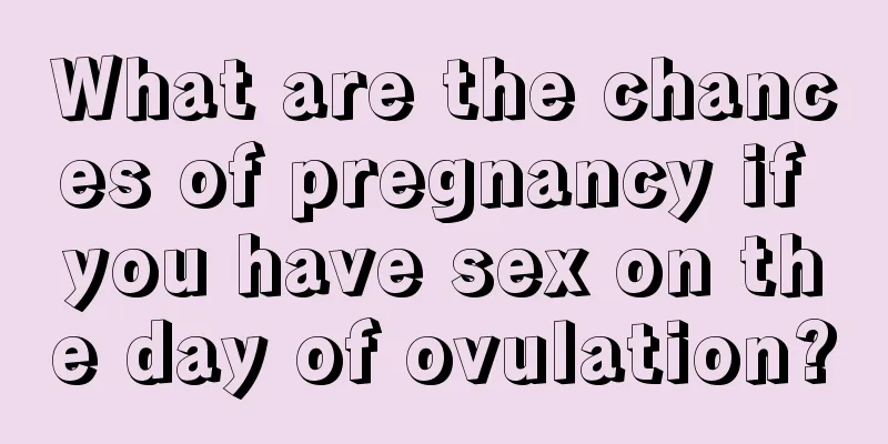 What are the chances of pregnancy if you have sex on the day of ovulation?