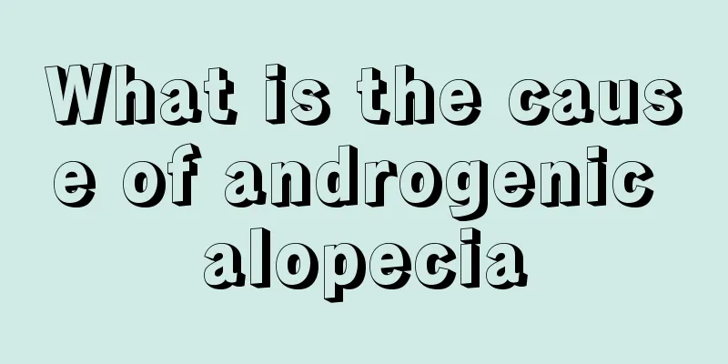 What is the cause of androgenic alopecia