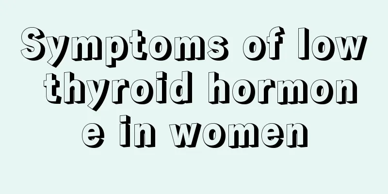 Symptoms of low thyroid hormone in women