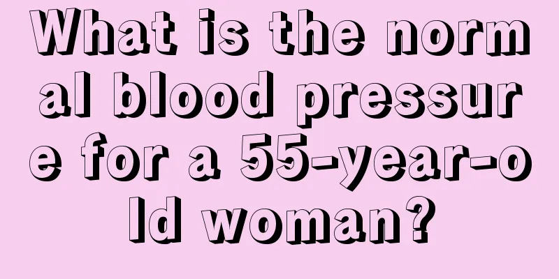 What is the normal blood pressure for a 55-year-old woman?