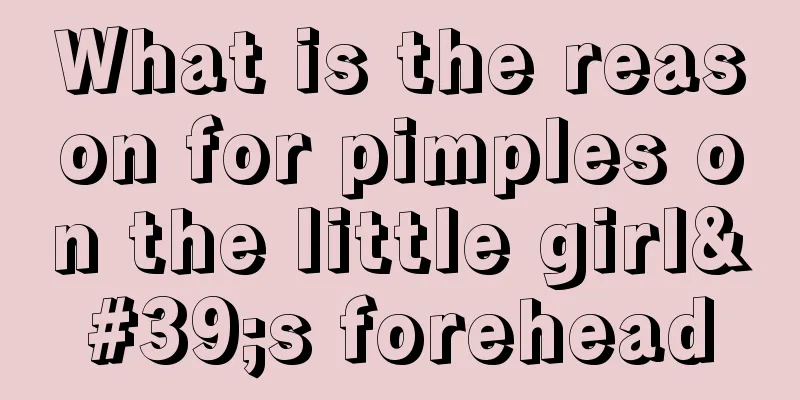 What is the reason for pimples on the little girl's forehead