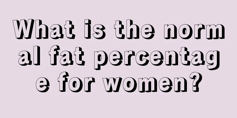 What is the normal fat percentage for women?