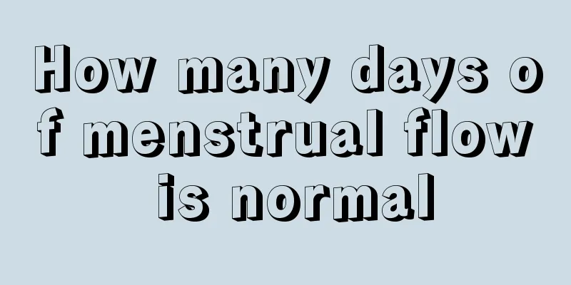 How many days of menstrual flow is normal