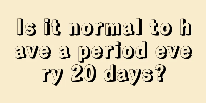 Is it normal to have a period every 20 days?