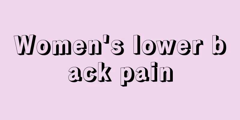 Women's lower back pain