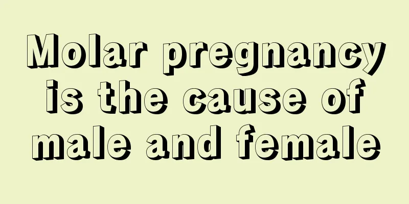 Molar pregnancy is the cause of male and female