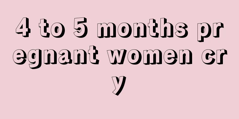 4 to 5 months pregnant women cry