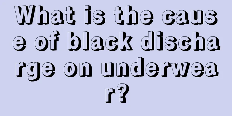 What is the cause of black discharge on underwear?