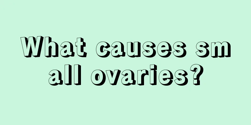 What causes small ovaries?