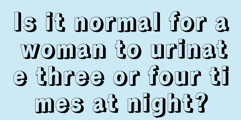 Is it normal for a woman to urinate three or four times at night?